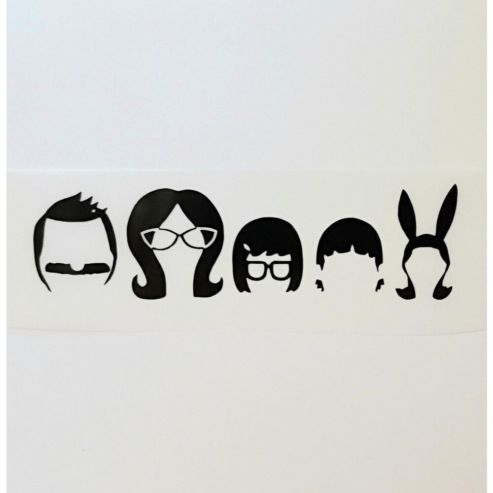 Cartoon Vinyl Decal bobs burgers Sticker Car Window Laptop Decal 4 inch